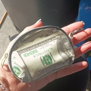 Dollar Bill Print Coin Purse